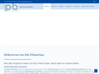 wg-pflasterbau.de Webseite Vorschau