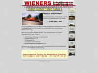 wieners-transporte.de Webseite Vorschau