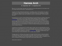 hannesarch.com Webseite Vorschau
