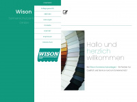 wison-sonnenschutz.de Webseite Vorschau