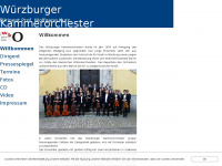 wuerzburger-kammerorchester.de Webseite Vorschau