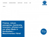 maschinenbau-haenel.de Webseite Vorschau