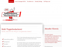 teppichwaescherei-kohl.de Webseite Vorschau