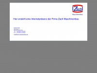 zach-maschinenbau.de Webseite Vorschau