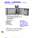 zaun-loferer.de Webseite Vorschau
