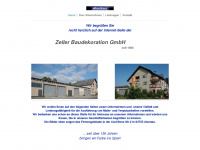 zeller-baudekoration.de Webseite Vorschau