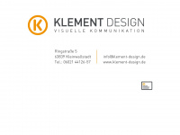 klement-design.de Webseite Vorschau
