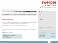 zwerger.com Webseite Vorschau