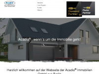 acadia-immobilien.de Webseite Vorschau