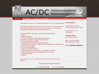 acdc-elektro.de Webseite Vorschau