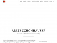 aerzte-schoenhauser-berlin.de Webseite Vorschau