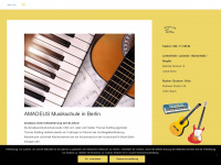 amadeus-musikschule.de Webseite Vorschau