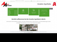 amalien-apotheke-berlin.de Webseite Vorschau