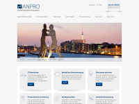 anpro.de Webseite Vorschau