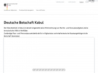 kabul.diplo.de Webseite Vorschau