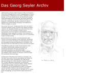 georg-seyler-archiv.de Webseite Vorschau