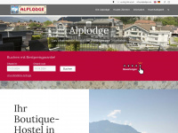 alplodge.com Webseite Vorschau