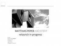 peper-architekt.de Webseite Vorschau