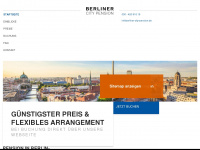 berliner-city-pension.de Webseite Vorschau