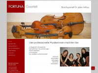 fortuna-quartett.de Webseite Vorschau