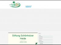 stiftung-schoenholzer-heide.de Webseite Vorschau