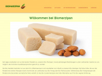 biomarzipan.de Webseite Vorschau