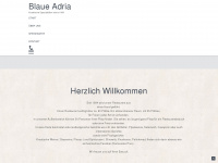 blaue-adria.de Webseite Vorschau