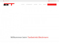 bleckmann-taxi.de Webseite Vorschau