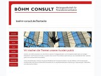 boehm-consult.de Webseite Vorschau