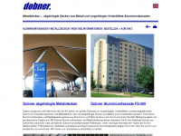 dobner-ceilings.com Webseite Vorschau