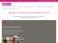 bruening-cnc.de Webseite Vorschau