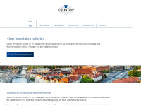 cantor-immobilien.de Webseite Vorschau