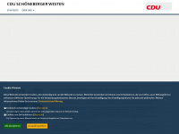 cdu-schoenebergerwesten.de Webseite Vorschau