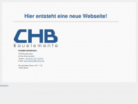 chb-bauelemente.de Webseite Vorschau