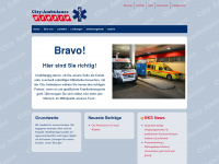 city-ambulance.de Webseite Vorschau