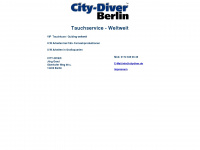 city-diver.de Webseite Vorschau