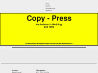 copy-press.de Webseite Vorschau