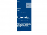 autoindex.zh.ch Webseite Vorschau