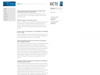 ucte.org Webseite Vorschau