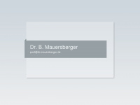 dr-mauersberger.de Webseite Vorschau