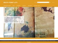 ecm-berlin.de Webseite Vorschau