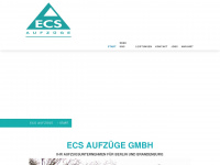 ecs-aufzuege.de Webseite Vorschau
