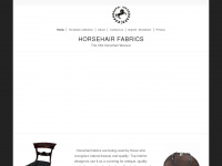 horsehairfabrics.com Webseite Vorschau