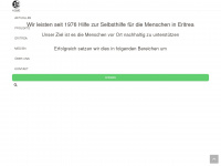 eritrea-hilfswerk.de Webseite Vorschau