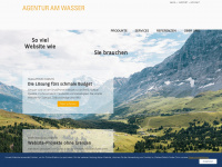 agenturamwasser.ch Webseite Vorschau