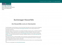 buchenegger-wasserfaelle.de Webseite Vorschau