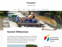 flossfahrt.de Webseite Vorschau