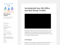mail-merge-toolkit.de Webseite Vorschau