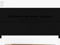 speaker-selection.de Webseite Vorschau
