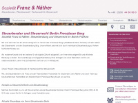 franz-naether.de Webseite Vorschau